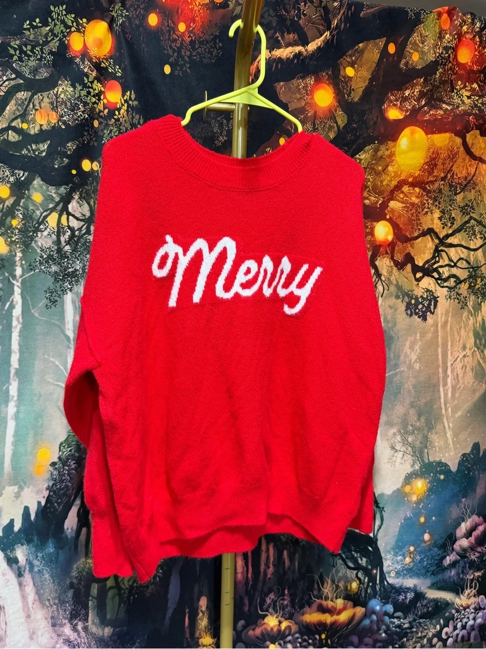 CeCe Red 'Merry' Crewneck Holiday Sweater